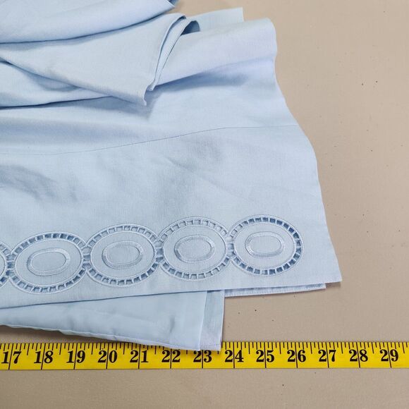 Coldwater Creek Womens Plus Linen Blend Blazer Size 22W Blue Embroidered Career - Picture 10 of 12